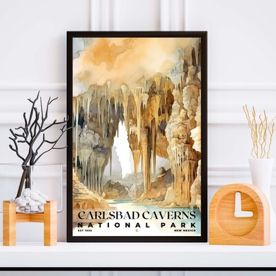 Carlsbad Caverns National Park Poster, Travel Art, Office Poster, Home Decor | S4 - image4